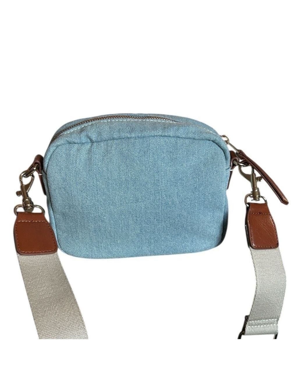 Distressed Denim Blue Crossbody Shoulder Bag Small Fringe Boho
Universal Thread - Picture 2 of 7